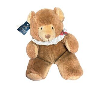 Vintage Carousel Mikki Bear Plush 1985 Brown Stuffed Animal 12" Surface Washable